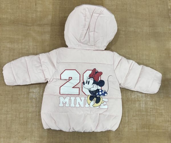 PLUMAS ACOLCHADO CON CAPUCHA ROSA CON MINNIE EN LA PARTE DELANTERA Y TRASERA Z23 - Imagen 2