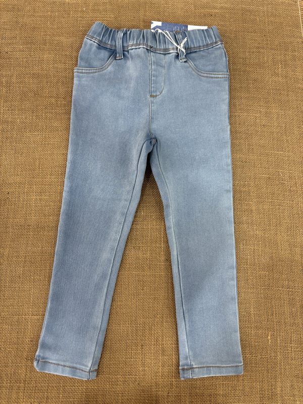 LEGGINS NIÑA VAQUERO CLARO CINTURA ELASTICA Z32