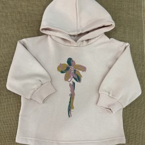 SUDADERA ROSA CON FLOR DE COLORES Z25