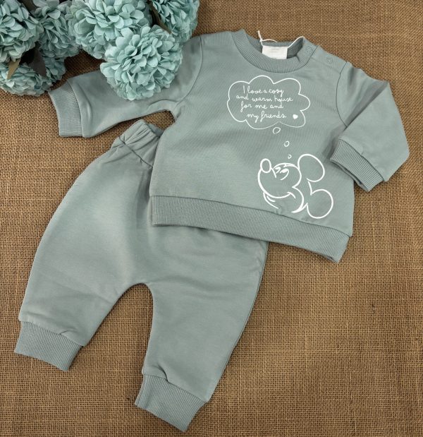 CONJUNTO ALGODON VERDE DE MICKEY MOUSE Z40